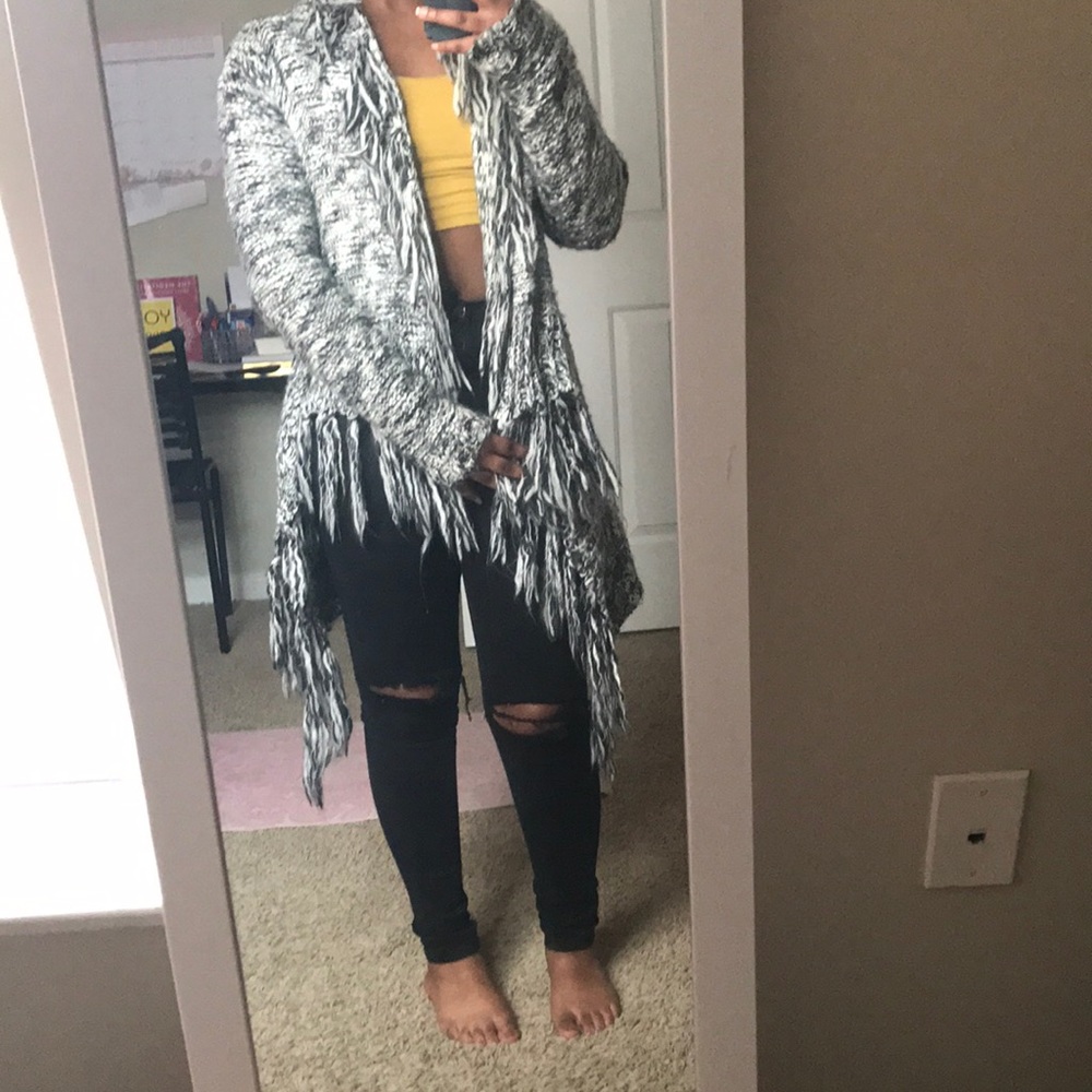 Textured cardigan